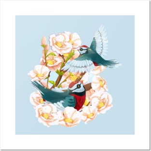 Full bloom | Spring birds Posters and Art